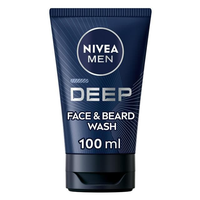 Nivea Deep Face & Beard Wash 100ml - gallery image 1