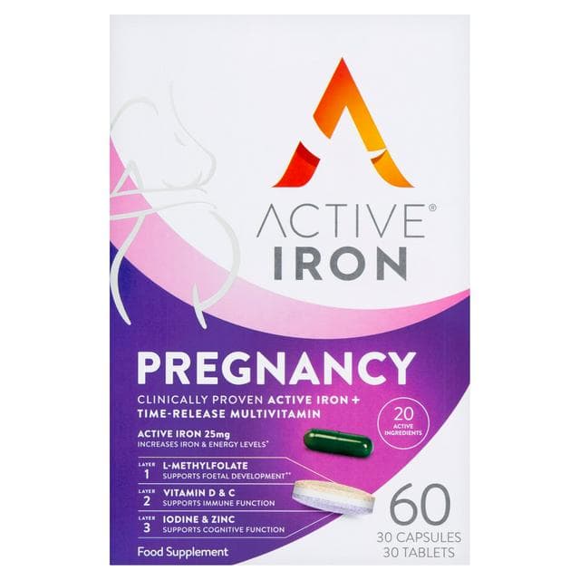 Active Iron Pregnancy Capsules Tablets x60 - gallery image 1