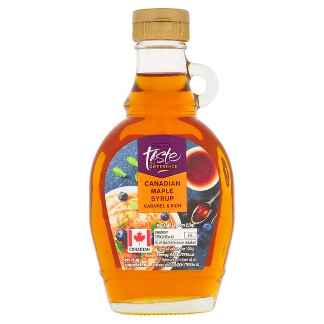 Sainsbury's Canadian Maple Syrup, Taste the Difference 250g - gallery image 1