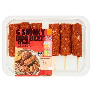 Sainsbury's BBQ Beef Kebabs 360g