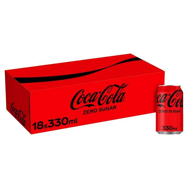 Coca-Cola Zero Sugar 18 x 330ml - gallery image 1