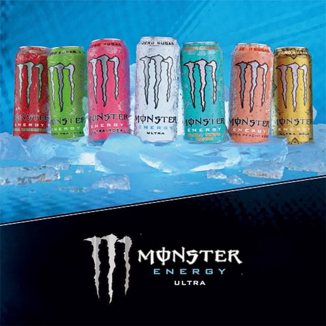 Monster Energy Drink Ultra Strawberry Dreams Zero Sugar 4 x 500ml - gallery image 3