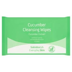 Sainsbury's Everyday Skin Cucumber Cleansing Wipes x25