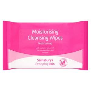Sainsbury's Everyday Skin Moisturising Cleansing Wipes x25