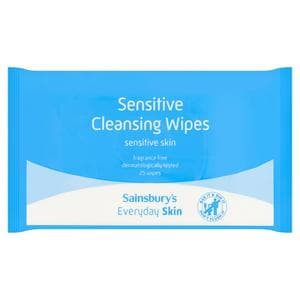 Sainsbury's Everyday Skin Sensitive Cleansing Wipes x25