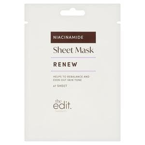 Sainsbury's the Edit Renew Niacinamide Sheet Mask