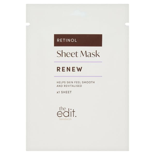 Sainsbury's the Edit Retinol Renew Sheet Mask - gallery image 1