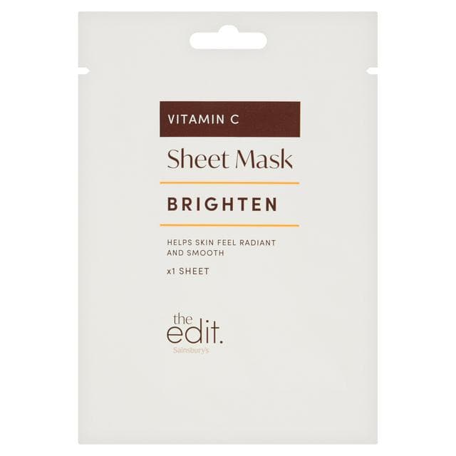 Sainsbury's the Edit Vitamin C Brighten Sheet Mask - gallery image 1