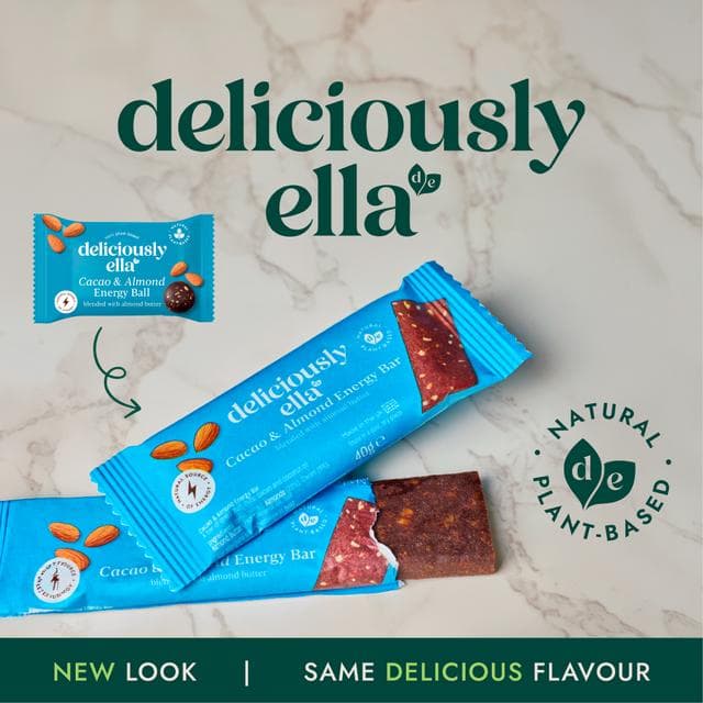 Deliciously Ella 50g Cacao & Almond Energy Snack Bar - gallery image 2