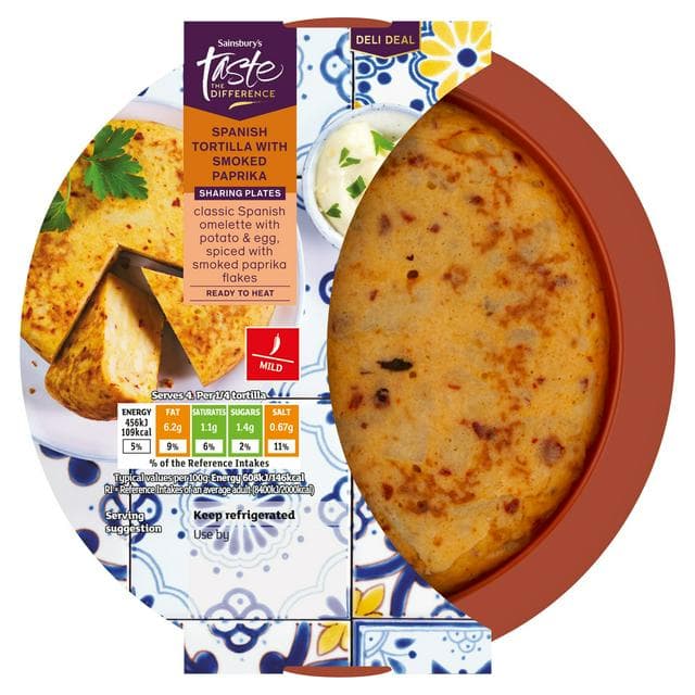 Sainsbury's Spanish Tortilla with Flaked Pimentón, Taste the Difference 300g - gallery image 1