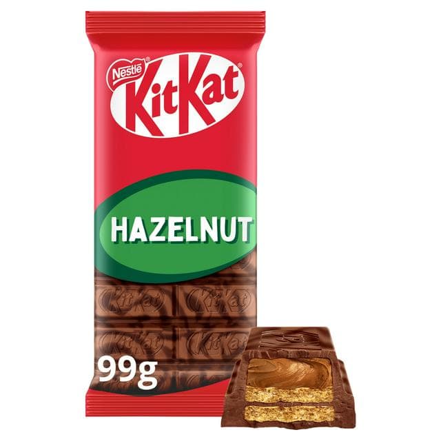 KitKat Hazelnut Chocolate Sharing Bar 99g - gallery image 1
