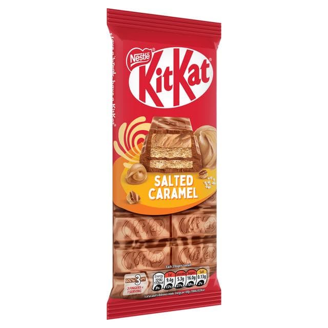 KitKat Salted Caramel Chocolate Sharing Bar 99g - gallery image 2