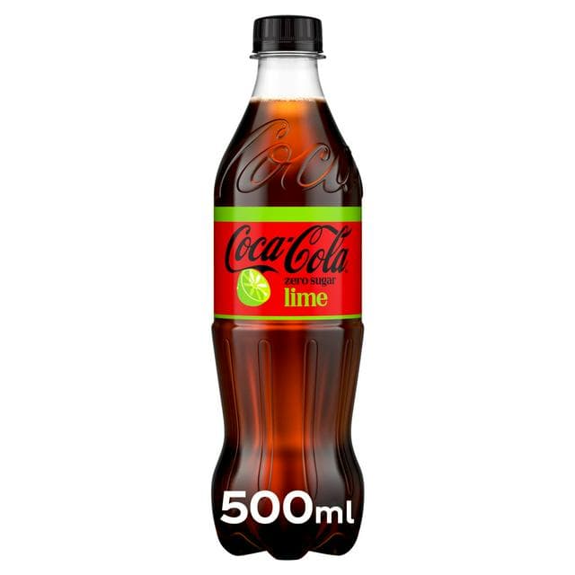 Coca-Cola 500ml Zero Sugar Lime Bottle - gallery image 1