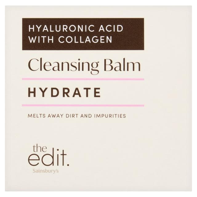 Sainsbury's Hyaluronic Acid with Collagen Cleansing Balm Hydrate 100g - gallery image 1