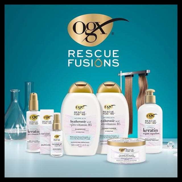 OGX Rescue Fusions Hyaluronic Acid + Pro Vitamin B5 Conditioner 385ml - gallery image 3