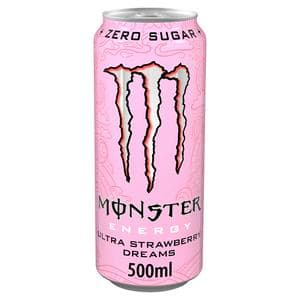 Monster 500ml Zero Sugar Ultra Strawberry Dreams Drink Can