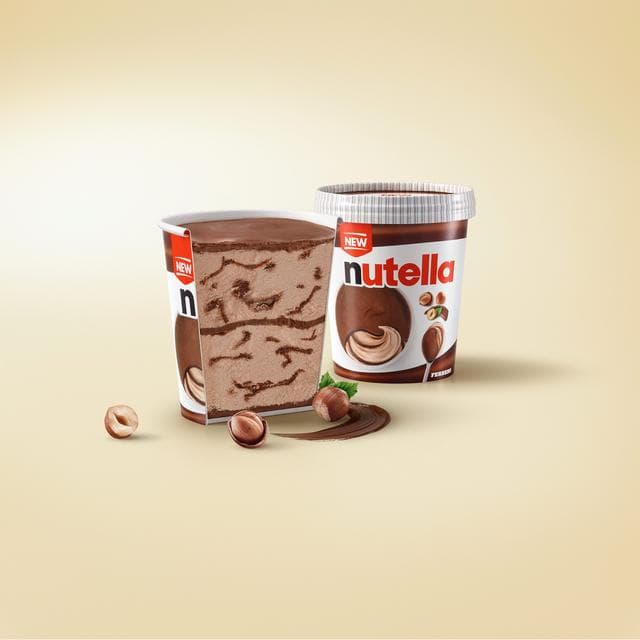 Nutella Chocolate & Hazelnut Ice Cream Tub 470ml - gallery image 2