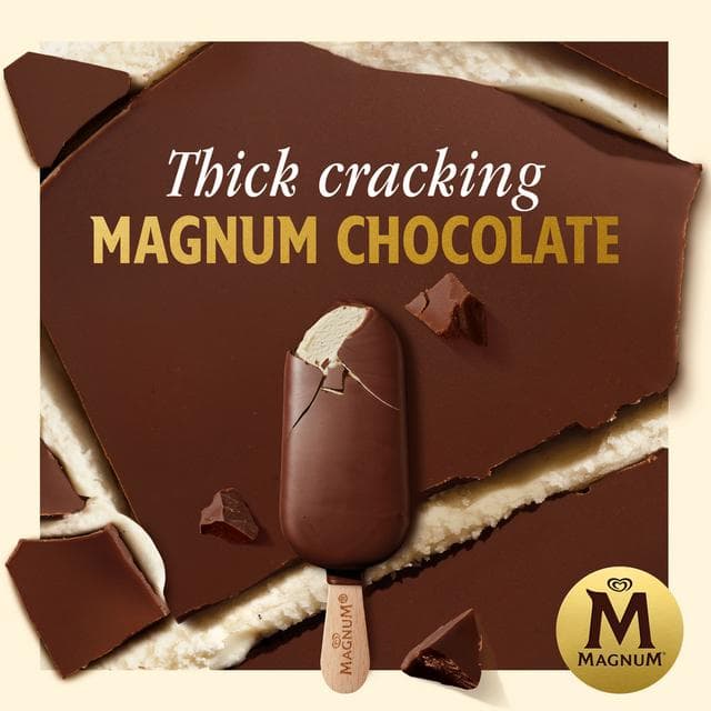Magnum Mini Classic 10 x 55ml Almond & White Chocolate Ice Cream Sticks - gallery image 4
