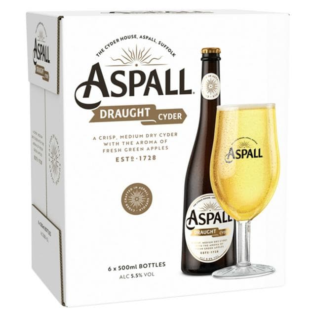 Aspall Draught Cyder 6 x 500ml - gallery image 1