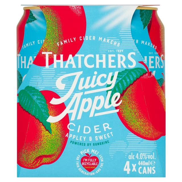 Thatchers 4 x 440ml Juicy Apple Cider - gallery image 1