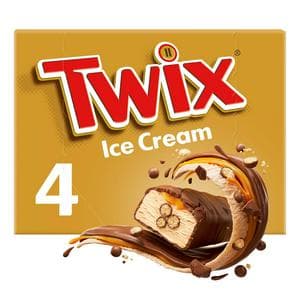 Twix Chocolate & Caramel Ice Cream x4