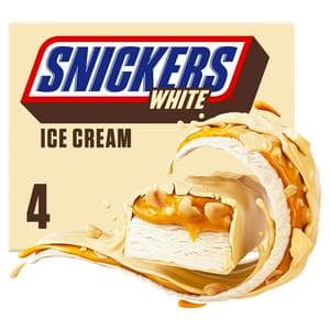 Snickers White Ice Cream 4 x 44.6ml