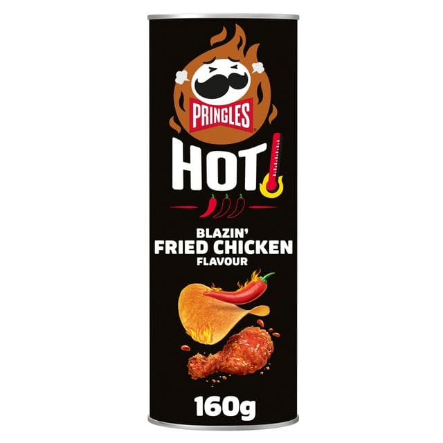 Pringles Hot Blazin Fried Chicken Sharing Crisps 160g - gallery image 1