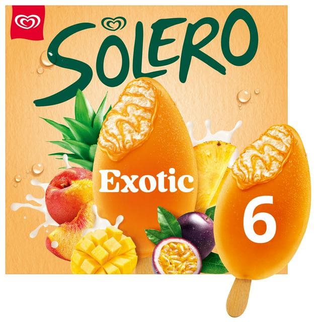 Solero 6 x 90ml Exotic Ice Cream Lollies - gallery image 1