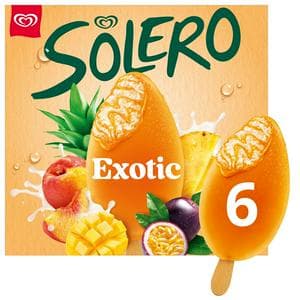 Solero 6 x 90ml Exotic Ice Cream Lollies