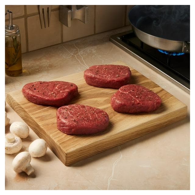 Sainsbury's 4 x 170g Aberdeen Angus Fillet Steaks, Taste the Difference - gallery image 1