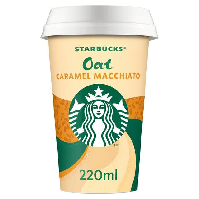 Starbucks Oat Caramel Macchiato Iced Coffee 220ml - gallery image 1
