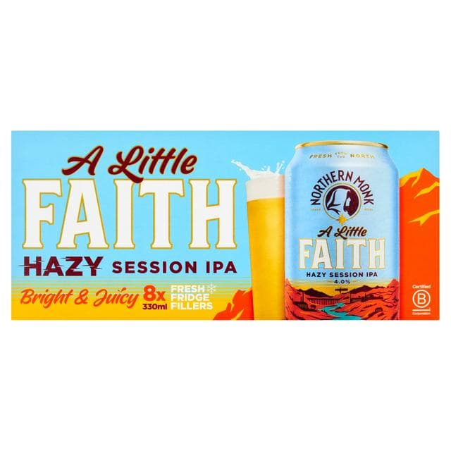 Northern Monk A Little Faith Juicy Tropical Hazy Session IPA 8 x 330ml - gallery image 1