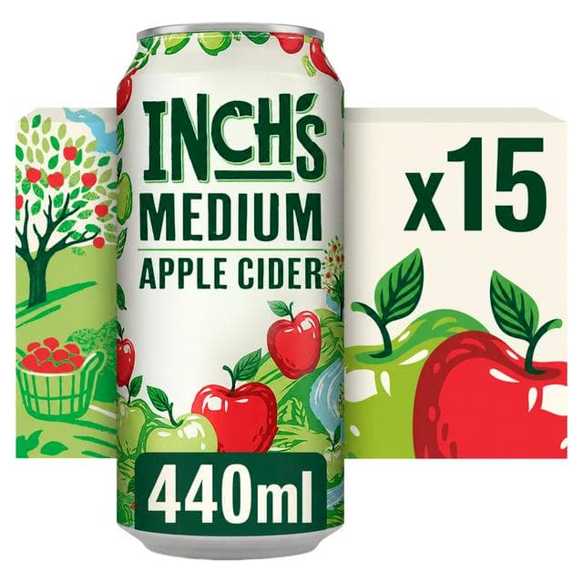 Inch's Medium Apple Cider 4.5% ABV Multipack Can 15 x 440ml - gallery image 1