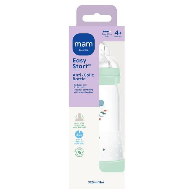 Mam Easy Start Anti Colic Bottle 4+ Months 320ml - gallery image 1