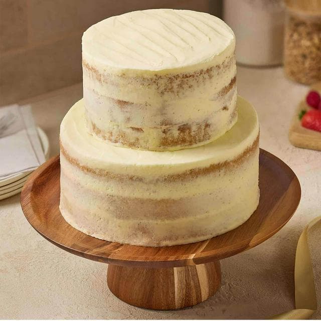 Sainsbury's 2.2kg Two Tier Naked Celebration Cake - gallery image 1
