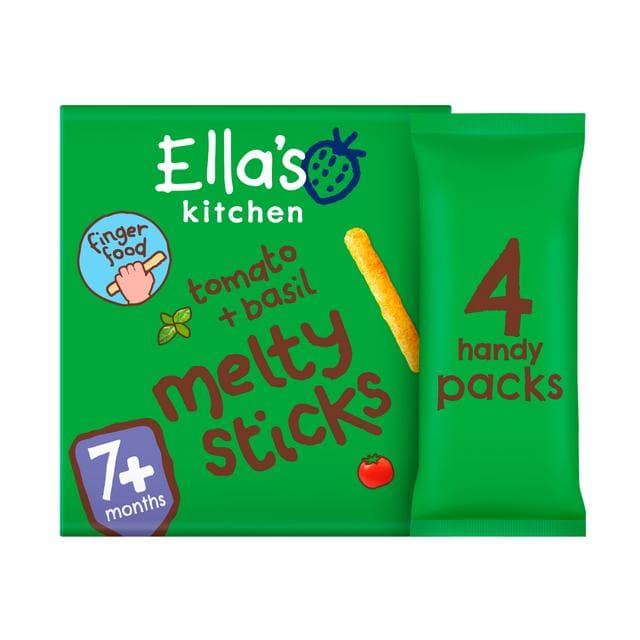 Ella's Kitchen Organic Tomato & Basil Melty Sticks Multipack Baby Snack 7+ Months 4 x 6g - gallery image 3