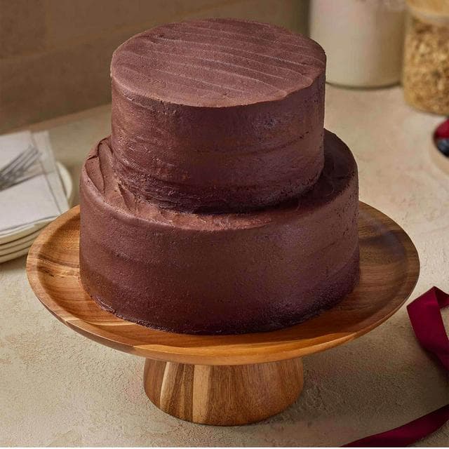 Sainsbury's 2.3kg Two Tier Chocolate Naked Celebration Cake - gallery image 1