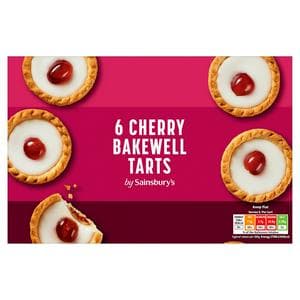 Sainsbury's Cherry Bakewell Tarts x6 235g