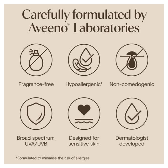 Aveeno Face Calm + Restore Moisturising Lotion SPF 50 50ml - gallery image 6