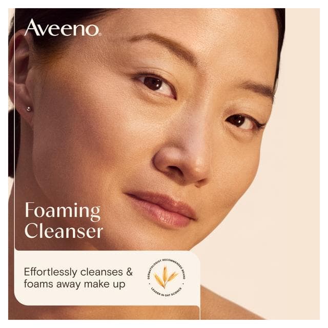 Aveeno Face Calm + Restore Foaming Cleanser 200ml - gallery image 2