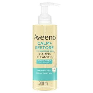 Aveeno Face Calm + Restore Foaming Cleanser 200ml