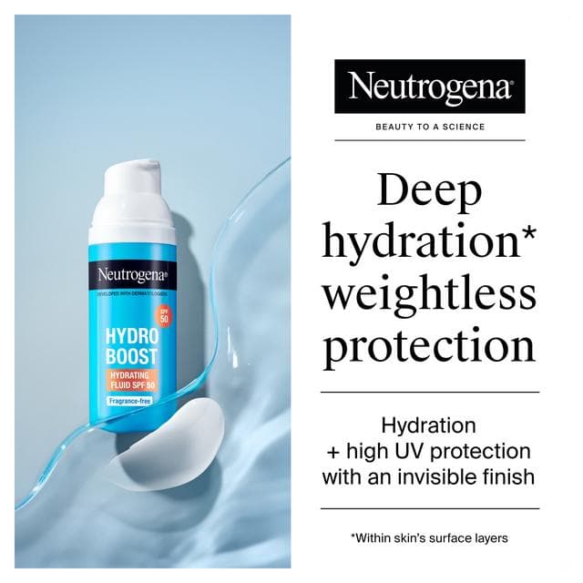 Neutrogena Hydro Boost SPF 50 Hydrating Fluid Pump - gallery image 2