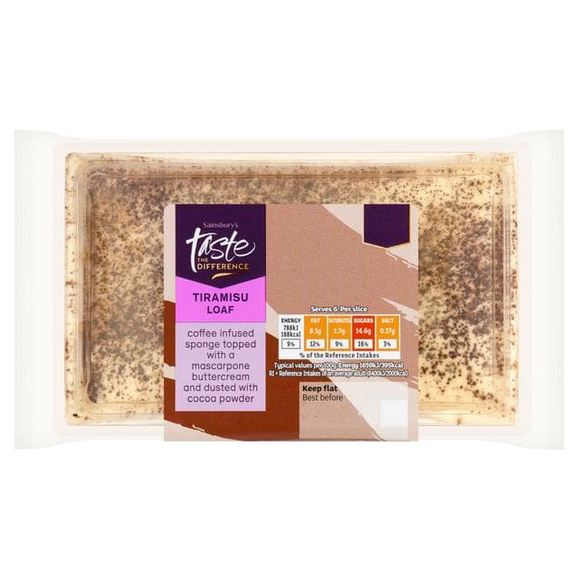 Sainsbury's Tiramisu Loaf Cake, Taste the Difference 285g - gallery image 1