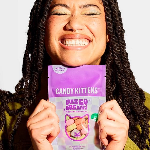 Candy Kittens Disco Dreams Gourmet Sour Chews 140g - gallery image 2