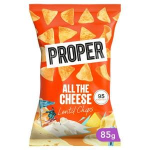 Proper All the Cheese Lentil Chips 85g