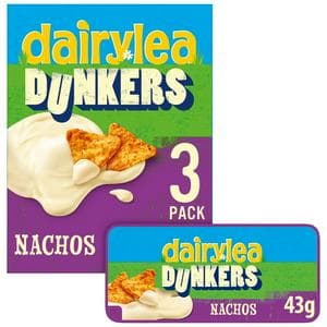 Dairylea Dunkers Nachos Cheese Snacks 3 x 43g