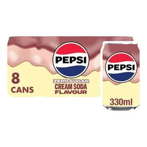 Pepsi Treats Cream Soda Flavour Cans 8 x 330ml