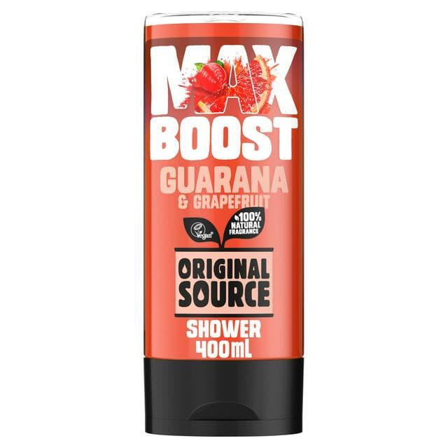 Original Source Max Boost 400ml Guarana & Grapefruit Shower Gel - gallery image 1