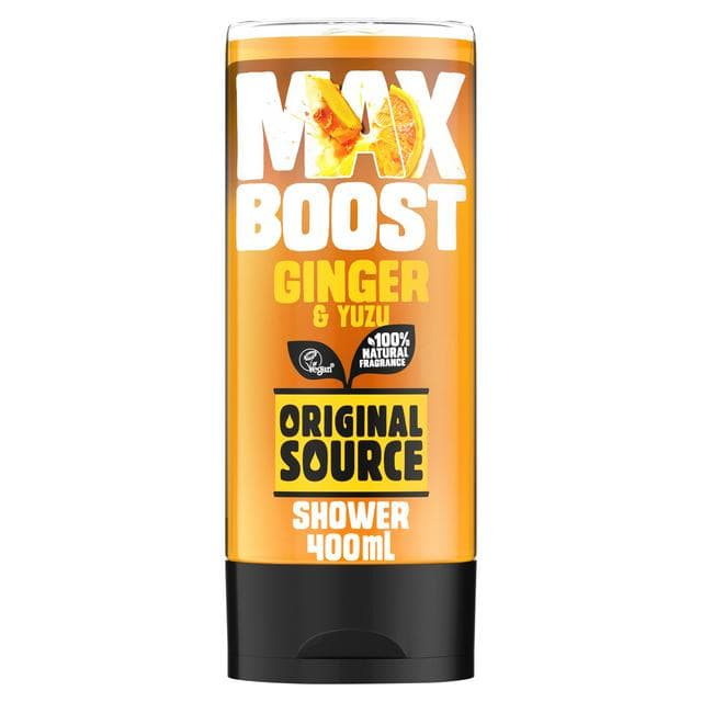 Original Source Max Boost 400ml Ginger & Yuzu Shower Gel - gallery image 1