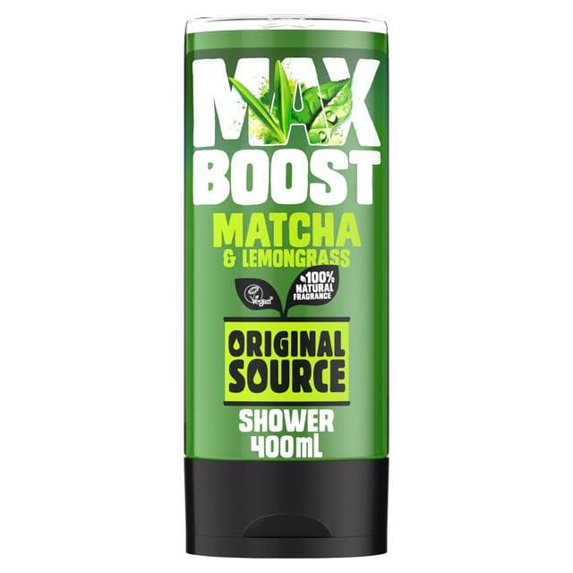 Original Source Max Boost 400ml  Matcha & Lemongrass Shower Gel - gallery image 1
